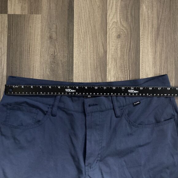 Travis Mathew Pants Open To Close Tech Blue 5 Pocket 35 Men’s - Picture 4 of 8